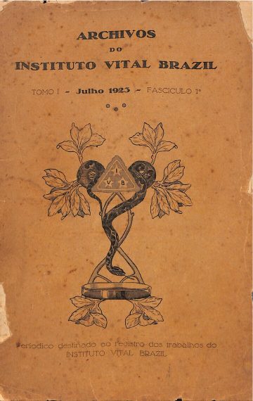 Archivos do Instituto Vital Brazil, Volume 1, Número 1, Publicado:1923