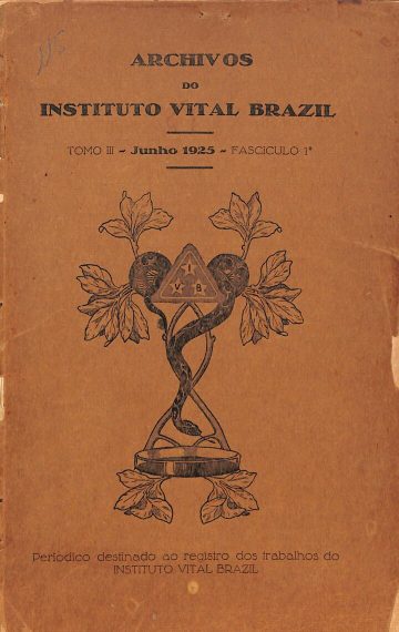 Archivos do Instituto Vital Brazil, Volume 3, Número 1, Publicado:1925
