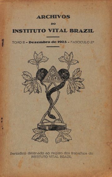 Archivos do Instituto Vital Brazil, Volume 3, Número 2, Publicado:1925