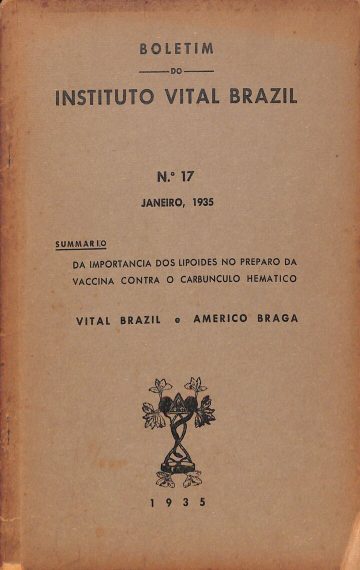 Boletim do Instituto Vital Brazil, Número 17, Publicado:1935