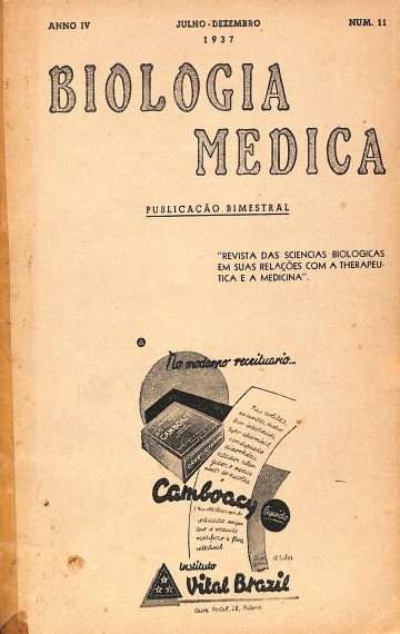 Biologia Médica, Volume 4, Número 11, Publicado:1937