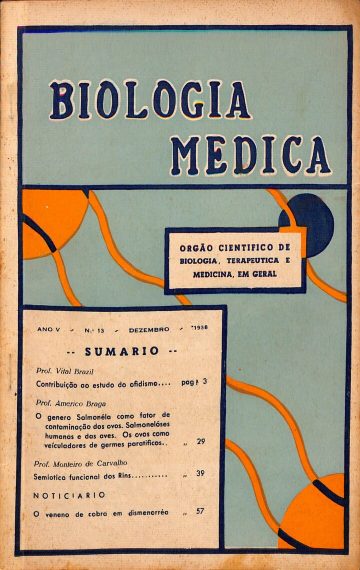 Biologia Médica, Volume 5, Número 13, Publicado:1938