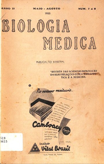 Biologia Médica, Volume 2, Número 7-8, Publicado:1935